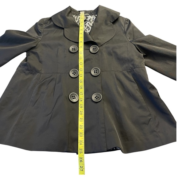Request Black Large Button Lightweight Swing Jacket (XS) - Picture 11 of 14